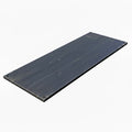 Rectangular steel sheet with hole in each corner